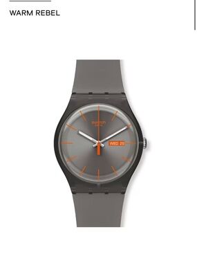 SWATCH Warm Rebel watch gray